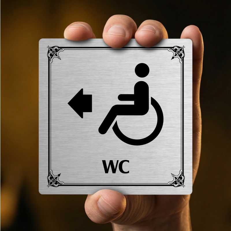 WC invalidé vpravo, 148x148mm, bílá, Nebraska